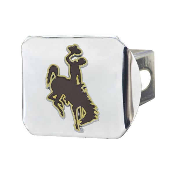 Wyoming Cowboys Hitch Cover 3D Color Emblem 1