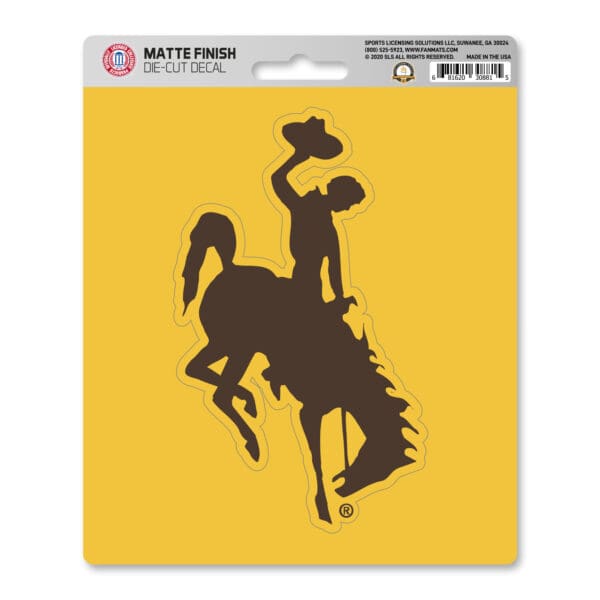 Wyoming Cowboys Matte Decal Sticker 1 1