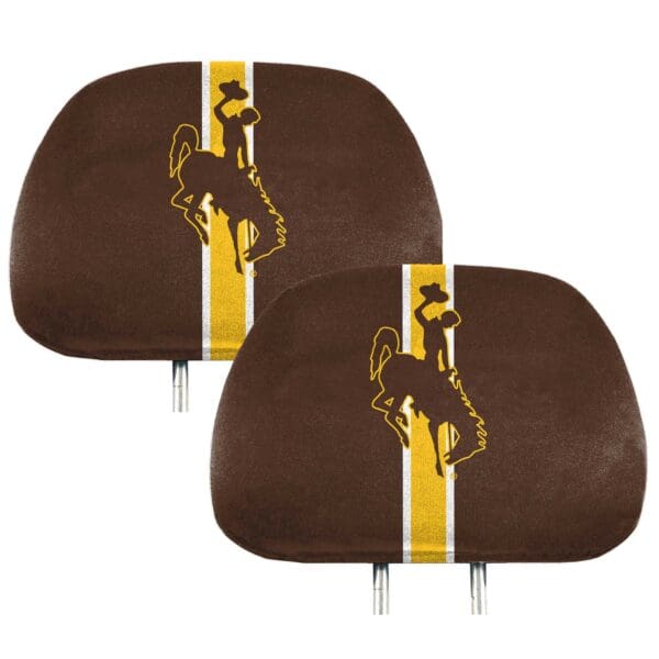 Wyoming Cowboys Printed Head Rest Cover Set 2 Pieces 1 1 scaled