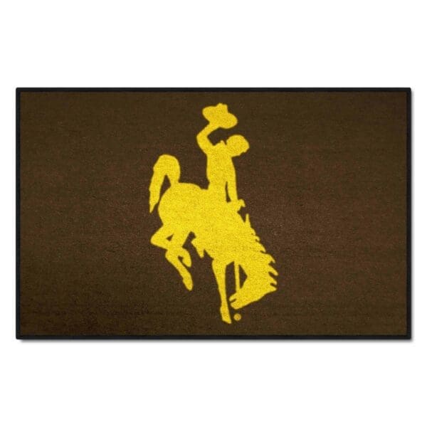 Wyoming Cowboys Starter Mat Accent Rug 19in. x 30in 1 scaled