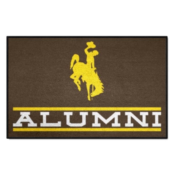 Wyoming Cowboys Starter Mat Accent Rug 19in. x 30in. Alumni Starter Mat 1 scaled
